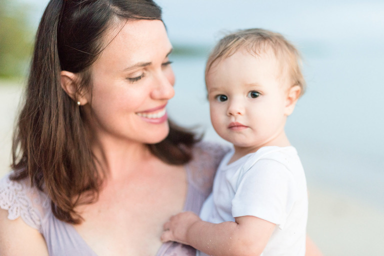 Oahu Family Photographer | Honolulu Photographer | Beach Mom and baby