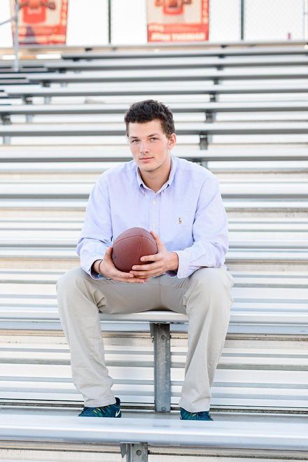 OahuSenior Portrait Photographer | boy guy holding football
